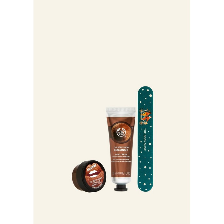 Bill ĐỨC SĂN SALE - Set Kem dưỡng tay + dưỡng môi The Bodyshop