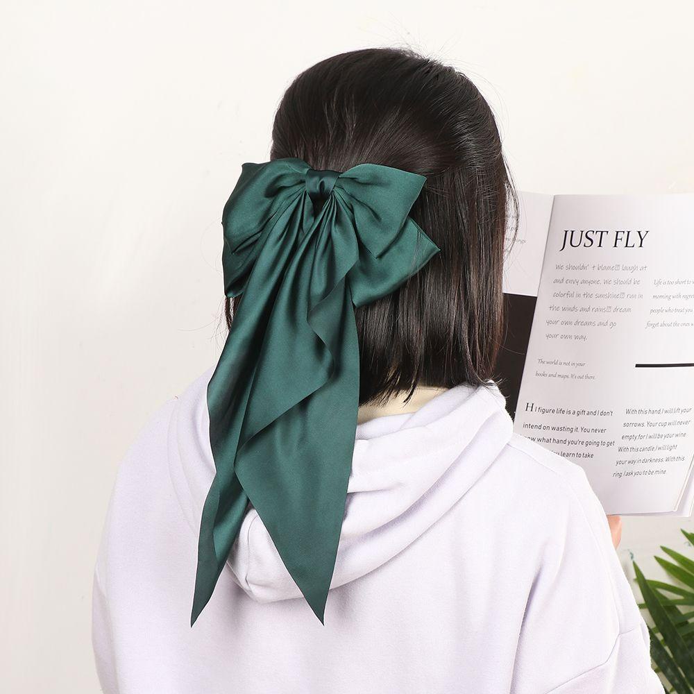 ROWANS Kẹp Tóc Đuôi Ngựa Hình Nơ Lớn