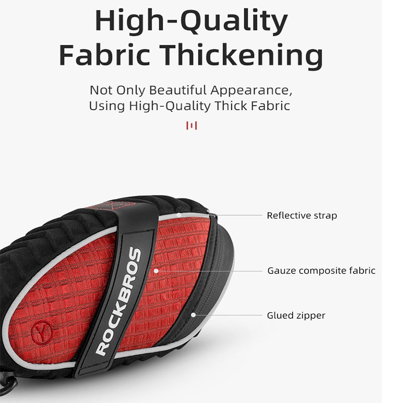 RockBros Túi yên xe đạp Vỏ 3D Túi yên xe phía sau Túi chống mưa phản quang Túi đi xe đạp phù hợp với Xe đạp gấp Dahon JAVA