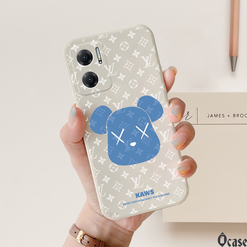 Ốp lưng Xiaomi Redmi Note 11E 5G / Redmi 10 5G / Redmi 10 Prime+ 5G / Poco M4 5G in hình gấu  cạnh viền