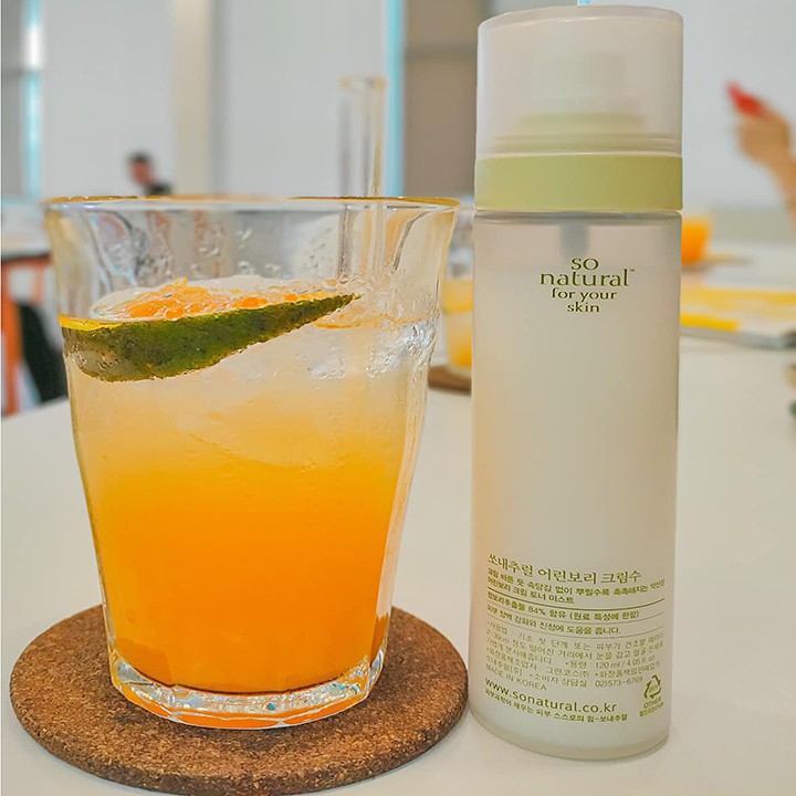 Xịt Khoáng Lúa Mạch So’Natural Green Barley Cream Mist Hàn Quốc