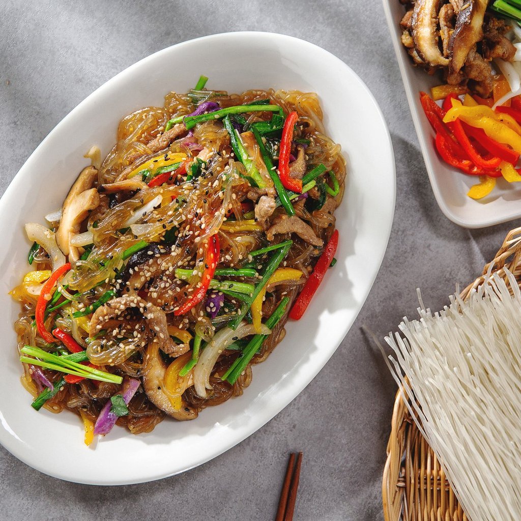 Miến khô khoai lang Hàn Quốc Japchae Ottogi gói 1kg - (오뚜기) 알뜰당면 - Thực phẩm truyền thống Hàn Quốc