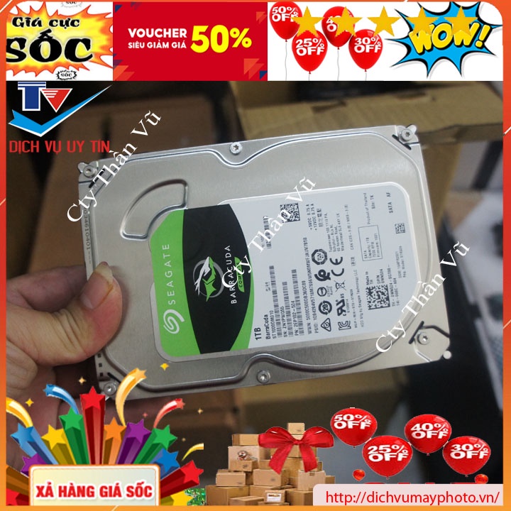 Ổ cứng lưu dữ liệu seagate 1T hàng mới chuẩn tốc độ 7200 tốc độ cao bảo hành dài