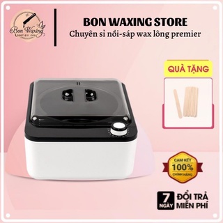 Nồi Nấu Sáp Wax Lông Chống Dính Ceramic Cao Cấp - Tặng Kèm Que Gỗ (Lỗi 1 Đổi 1)