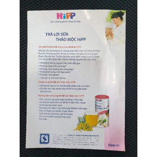 Set 8 gói Trà cốm hòa tan HiPP lợi sữa