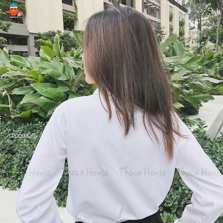 Áo sơ mi trơn dáng suông basic THOCA HOUSE freesize dưới 56kg, chất vải mềm thoáng | BigBuy360 - bigbuy360.vn