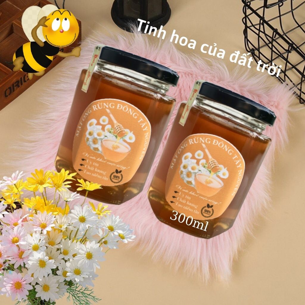 Mật ong rừng nguyên chất mật ong hoa rừng thiên nhiên Đông Tây Nguyên mật ong vị ngọt thanh đậm đà làm đẹp da giảm cân