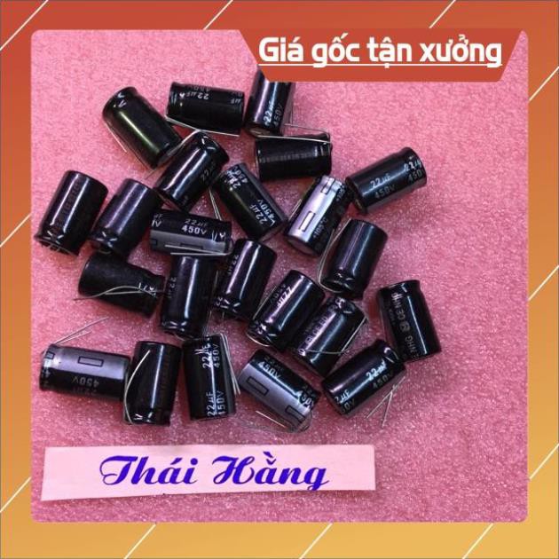 . Tụ hoá 22 M/450 v (10 chiếc) ..