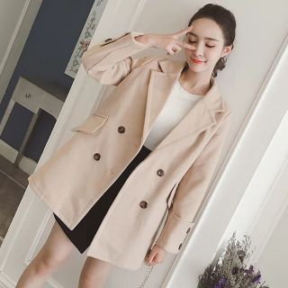 Áo khoác dạ Hàn Quốc xinh xắn cho nữ