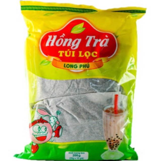 Hồng trà Long phú 200g ( 10 gói lọc )