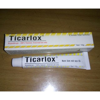 KEM BÔI SẸO TICARLOX 10G. MAU LIỀN SẸO-MP1