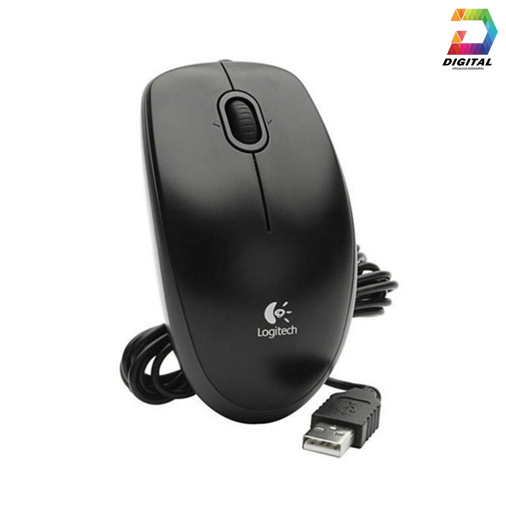 Chuột Có Dây Logitech B100 Chính Hãng