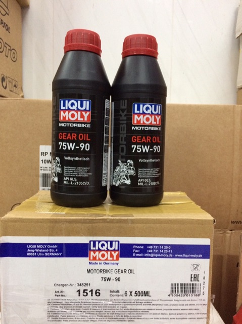 120ml/150ml/500ml Nhớt Láp/Hộp Số Xe Tay Ga Liqui Moly Motorbike Gear Oil 75W-90 Mã 1516