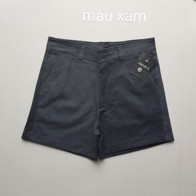 Quần kaki lưng cao co dãn màu xám size 26,27,28,29,30,31,32,33,34,