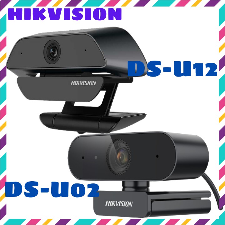 Webcam Máy Tính PC Hikvision DS-U02, DS-U12 Full HD 1920x1080P Có Mic Livestream, Dạy &amp; Học Online