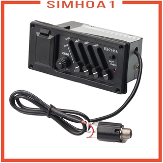 [Simhoa1] Đàn Guitar Dân Gian 545R 4 Băng EQ Equalizer Piezo Pickup Tuner Amplifier Phần