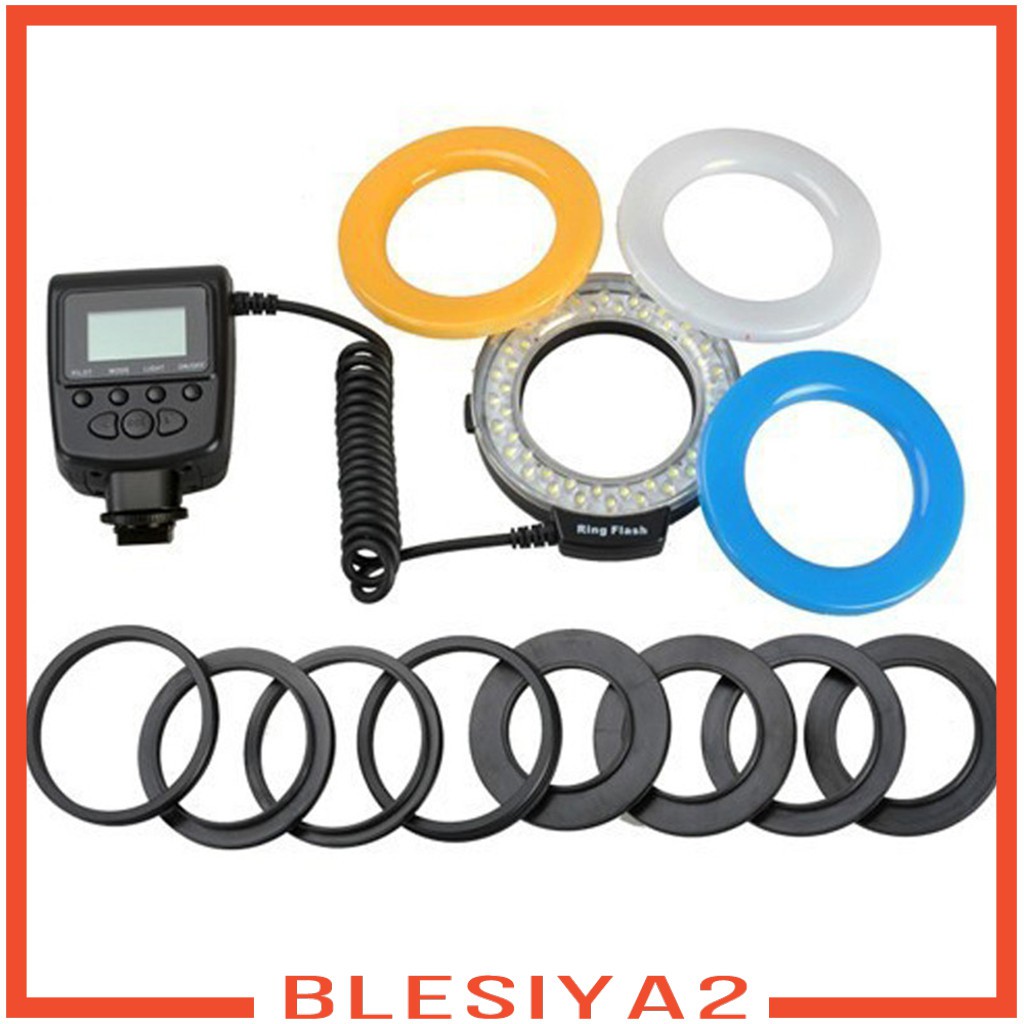 [Besiya2] Đèn Flash 48 Bóng LED Cho Máy Ảnh Nikon Canon Sony Olympus DSLR Mới