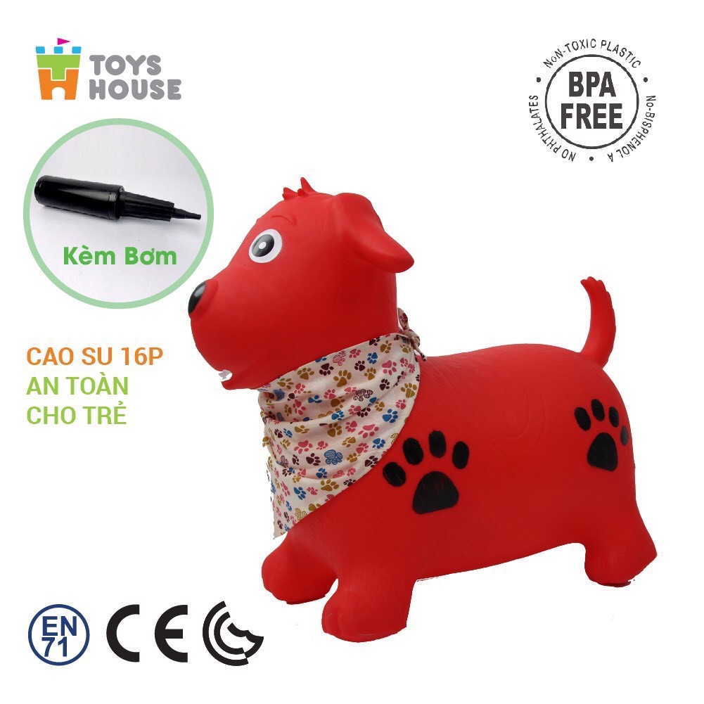 Thú nhún trẻ em hình cún con Toyshouse 1012 - Tiêu chuẩn Xuất khẩu Châu Âu EN71 - Đồ chơi vận động cho bé