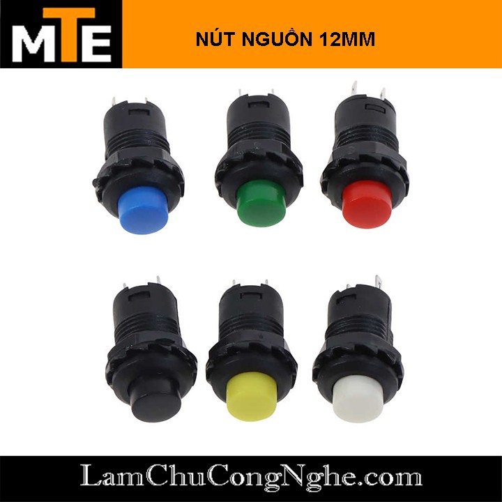 Nút nhấn giữ - nút nguồn 12mm 1.5A 250VAC