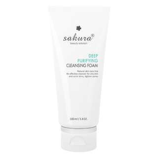 Sữa Rửa Mặt Dành Cho Da Dầu - Mụn Sakura Deep Purifying Cleansing Foam