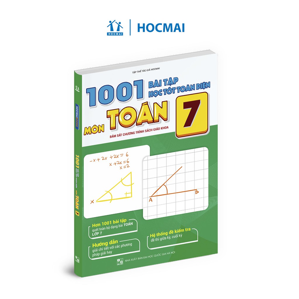 [Mã BMBAU50 giảm 7% tối đa 50K đơn 99K] Sách - 1001 bài tập học tốt toàn diện môn Toán lớp 7