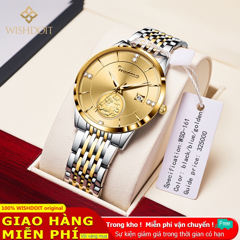 Đồng hồ quartz chất liệu thép không gỉ WISHDOIT | BigBuy360 - bigbuy360.vn