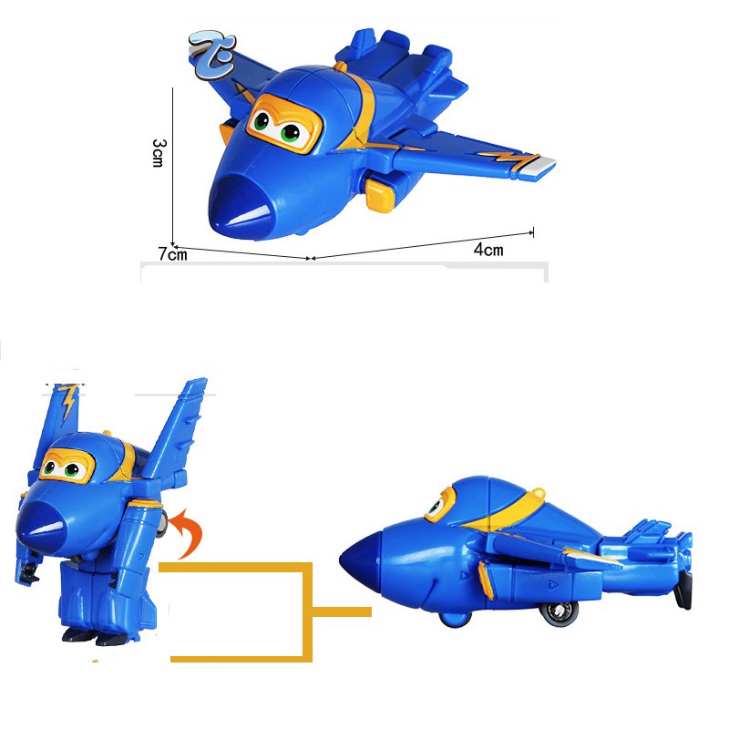 Super wings đội bay siêu đẳng mô hình máy bay Jerome cuồng phong mini và robot cỡ lớn