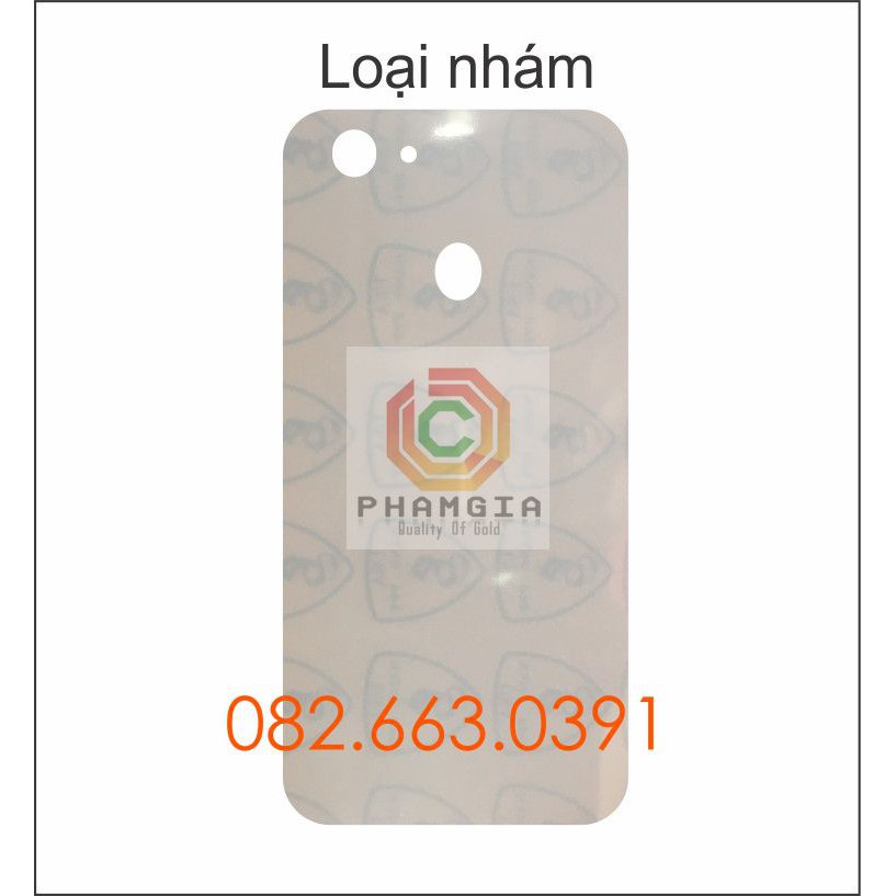 Dán PPF bóng, nhám cho Oppo F5 (A79) màn hình, mặt lưng, full lưng viền siêu bảo vệ