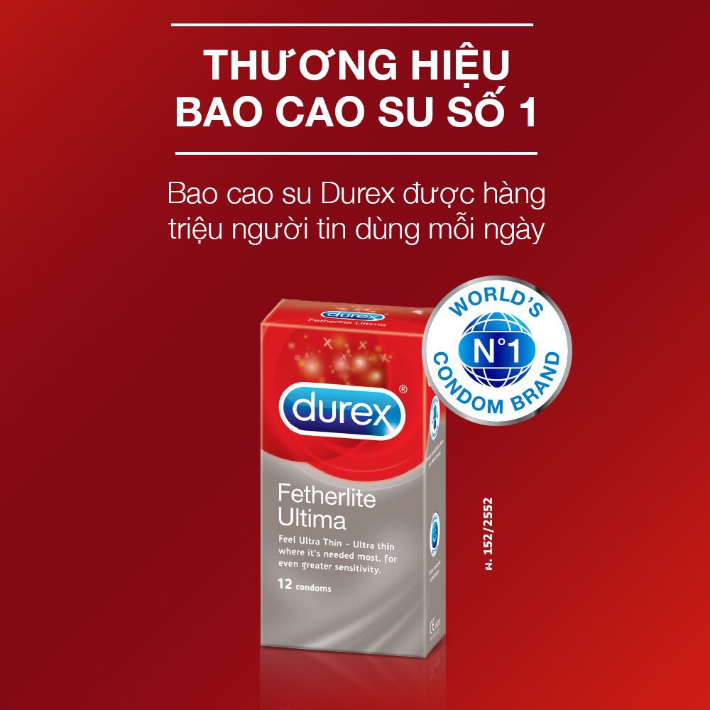 Bao cao su Durex Fetherlite Ultima 12s