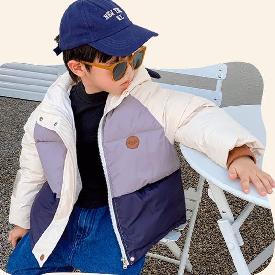 Áo Khoác Phao Cho Bé Trai Bé Gái Phong Cách Hàn Siêu Nhẹ Dày Ấm Shushi_baby