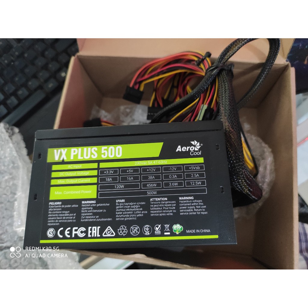 Nguồn PC  A e r o Cool VX PLUS SERIES 500w