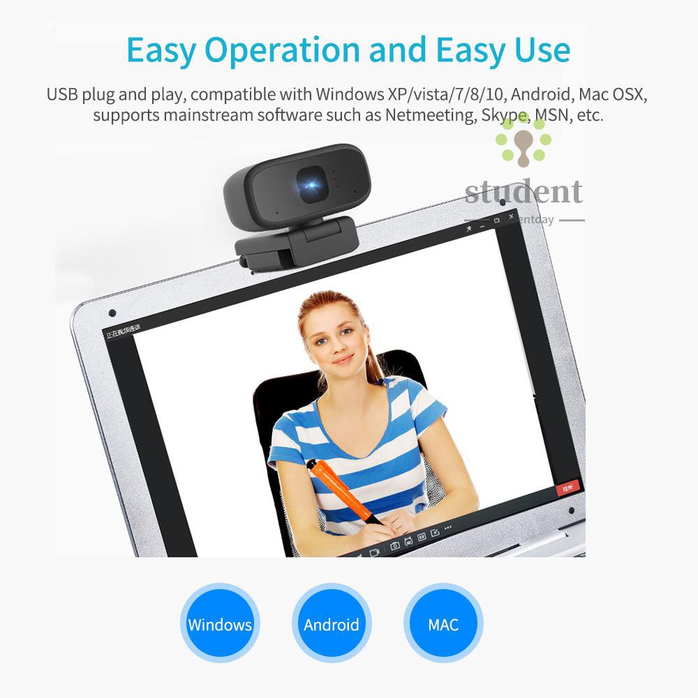 Webcam S & D720P Hd 1.0 Megapixels 75 ° Chất Lượng Cao | BigBuy360 - bigbuy360.vn