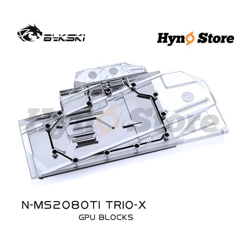 Block card Bykski dành cho VGA MSI 2080ti TRIO Tản nhiệt nước custom Hyno Store