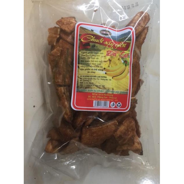 500gr Chuối mè gừng sấy giòn loại Ngon
