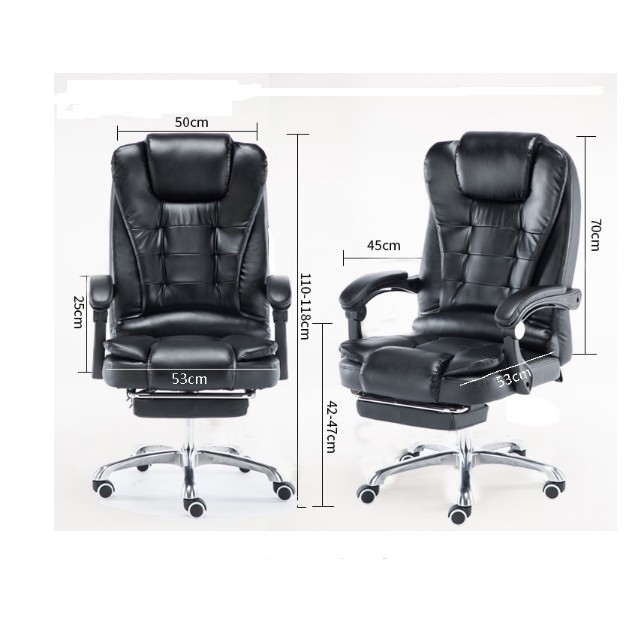 Ghế văn phòng massage 7 điểm, ngả lưng, gác chân | BigBuy360 - bigbuy360.vn