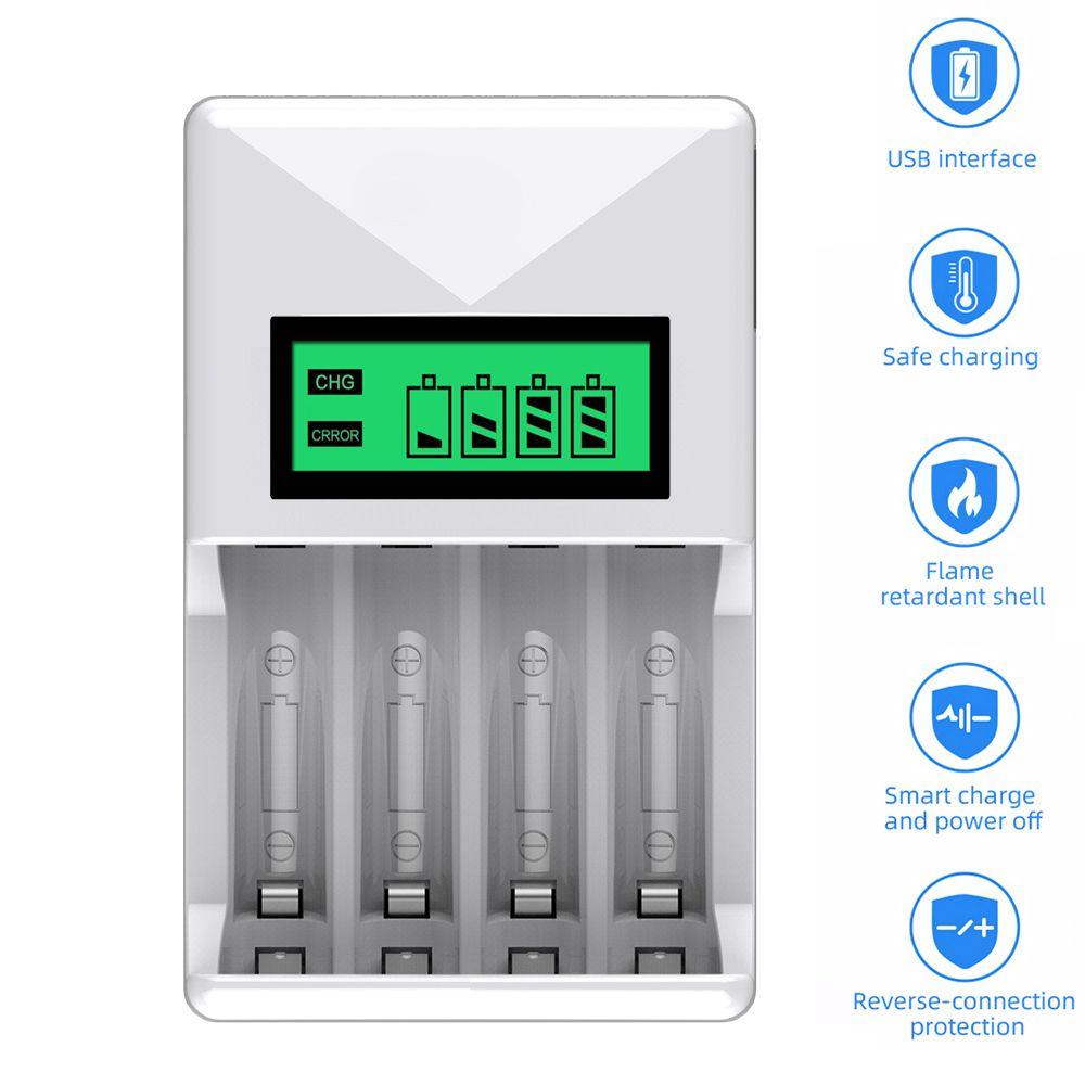 Bộ Sạc Pin Thông Minh 4 Ngăn SHOUKEY AA / AAA