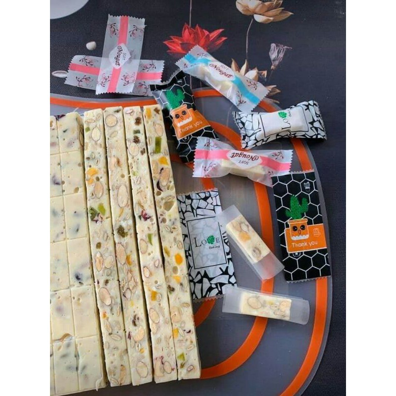 200 - 500gam kẹo sữa hạt NOUGAT handmade