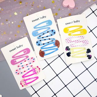 Kẹp tóc set gồm 6 chiếc nhiều hình
