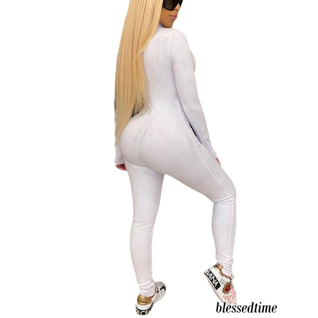 Áo Liền Quần Khóa Kéo Thời Trang Dành Cho Nữ J0P