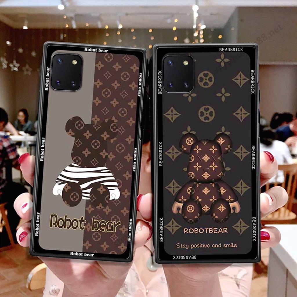 Ốp Samsung Note 10 Lite bear, k@ws thương hiệu phong cách ốp lưng thời trang cao cấp