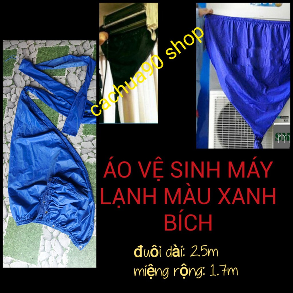 Túi trùm vệ sinh máy lạnh treo tường - Áo bọc hứng nước rửa điều hòa + không dây xỏ