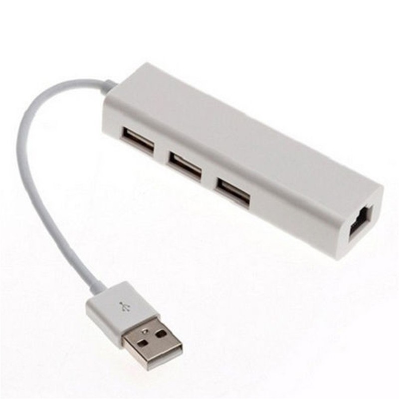 Cáp Chuyển Đổi Usb 2.0 Sang Lan / Rj45 Gigabit Ethernet 3 Cổng Usb 2.0