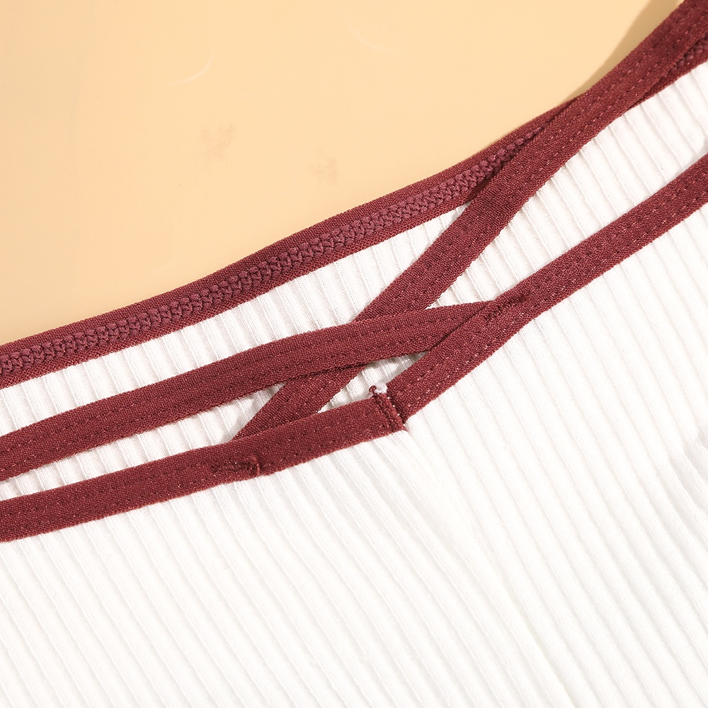 Quần lót cotton AIJOLEN màu trơn viền màu lưng thấp không đường may thoáng khí cho nữ