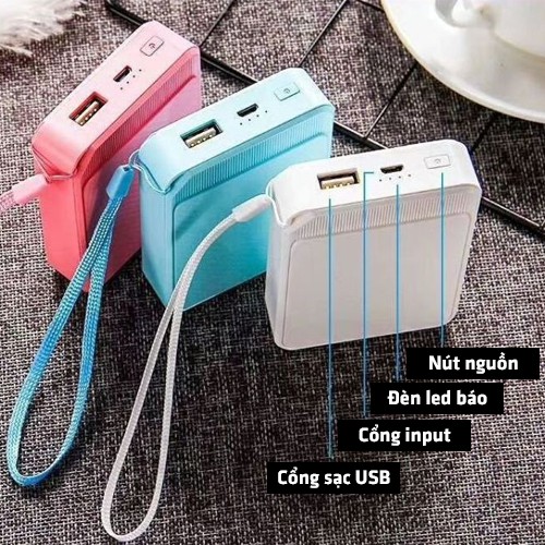 Sạc Dự Phòng 10000 mAh Nhỏ Gọn Đút Túi Tiện Dụng