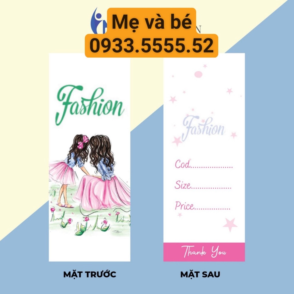 Tag giấy, mác giấy (100 Cái)  nam,nữ, trẻ em(NHẬN LÀM THEO YÊU CẦU) [FREE SHIP- RẺ]