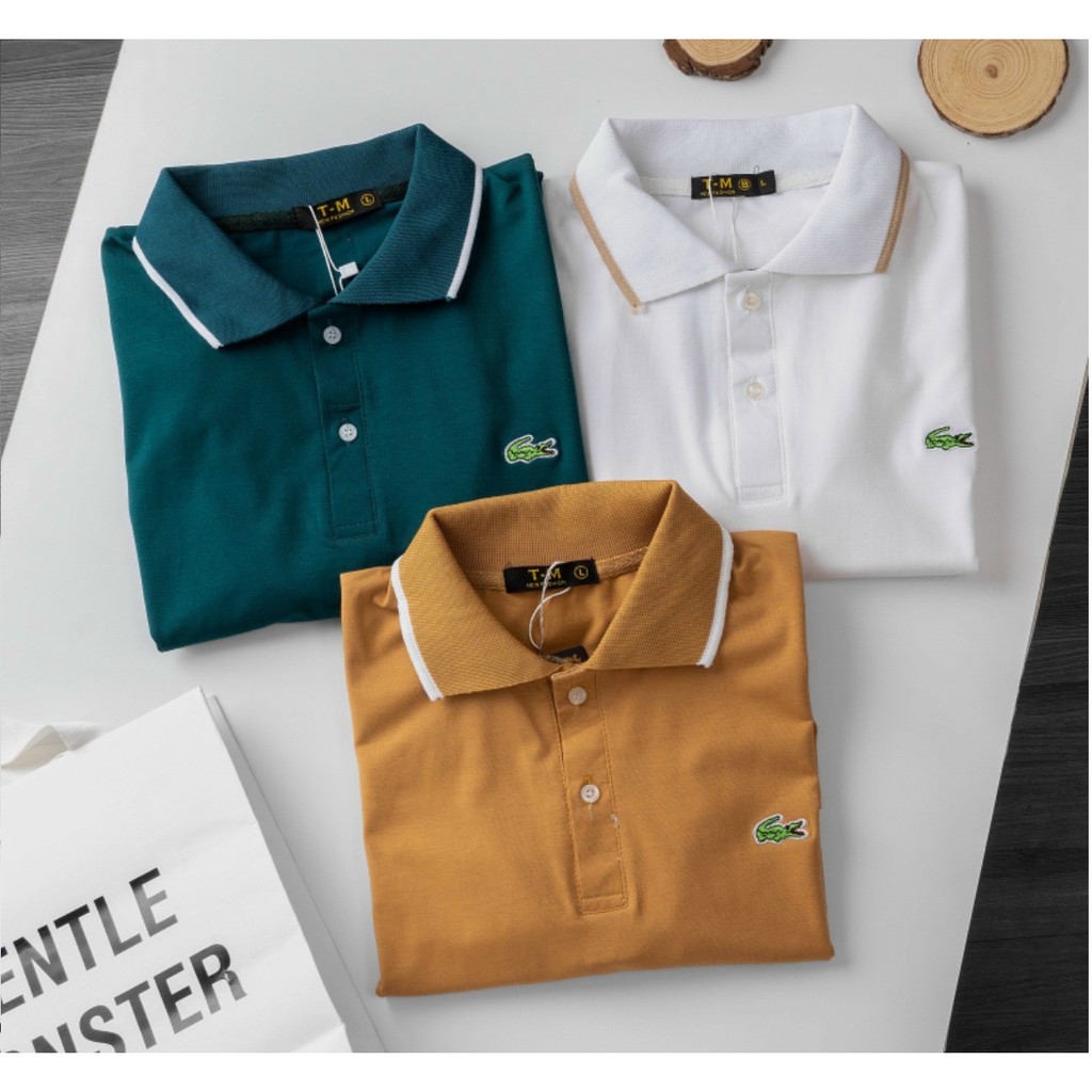 Polo 3 màu độc - cotton 100% - áo thun tay ngắn cao cấp