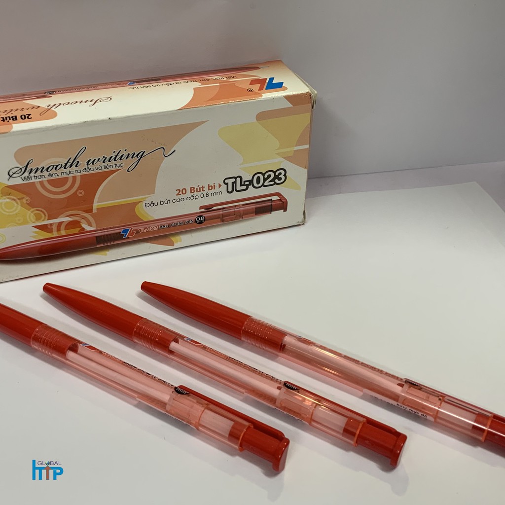 Bút Bi Thiên Long TL 025 Chính Hãng - có mực xanh / đen / đỏ - Bút Bi Học Sinh, Văn Phòng