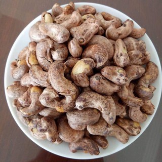 Hạt điều rang muối nguyên hạt vỏ lụa 500g