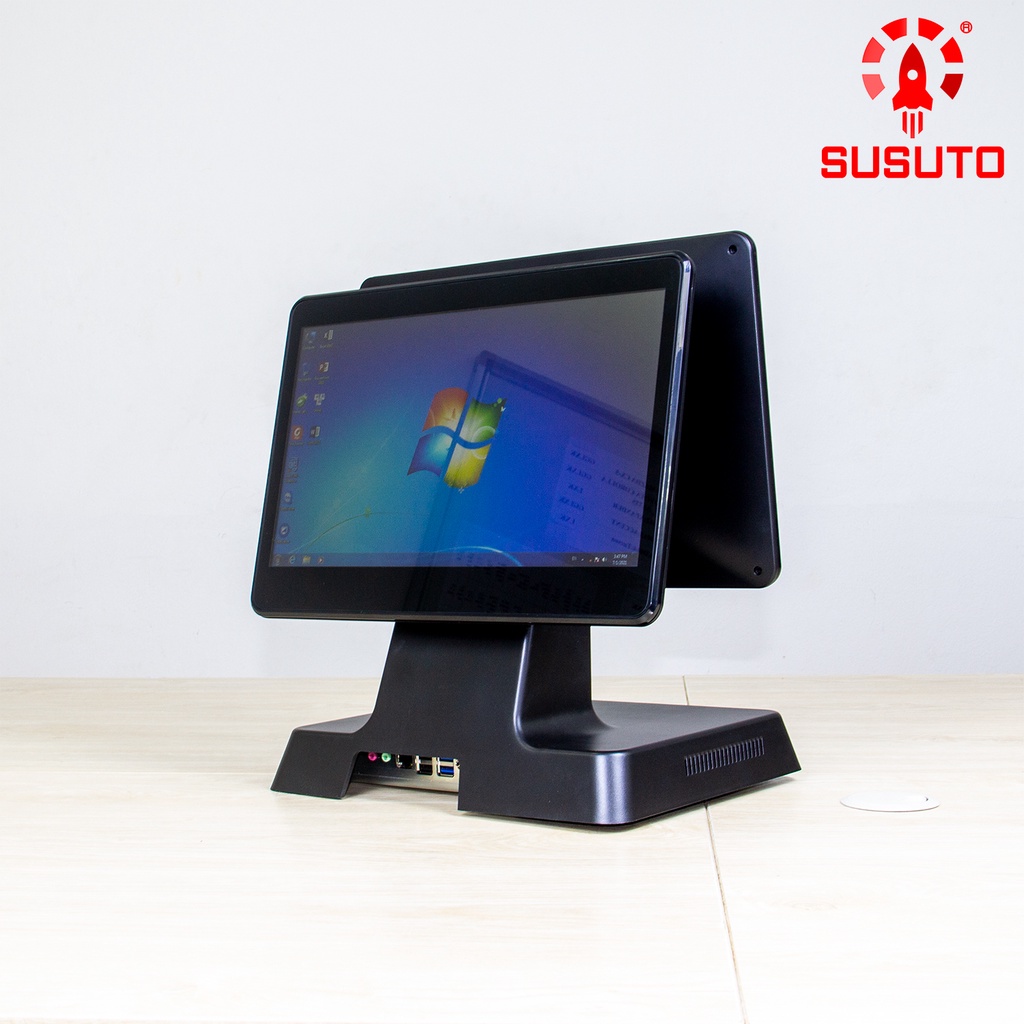 Máy POS bán hàng SC-114AS (J1900, 4G DDR RAM, 64G SSD, 14 inch, Black, 2 màn) | BigBuy360 - bigbuy360.vn