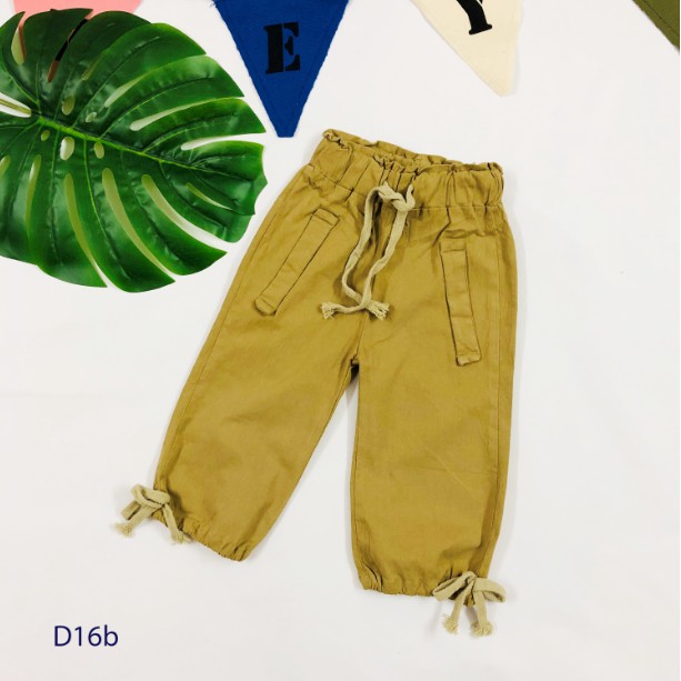 Quần đũi dài Jogger cho bé gái (từ 1 - 8 tuổi) VEMZKIDS